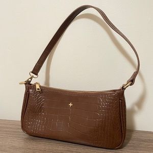 Peta & Jain Piper Bag Chocolate Croc